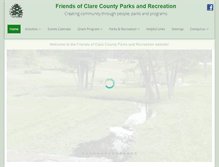 Tablet Screenshot of clarecountyrecreation.org